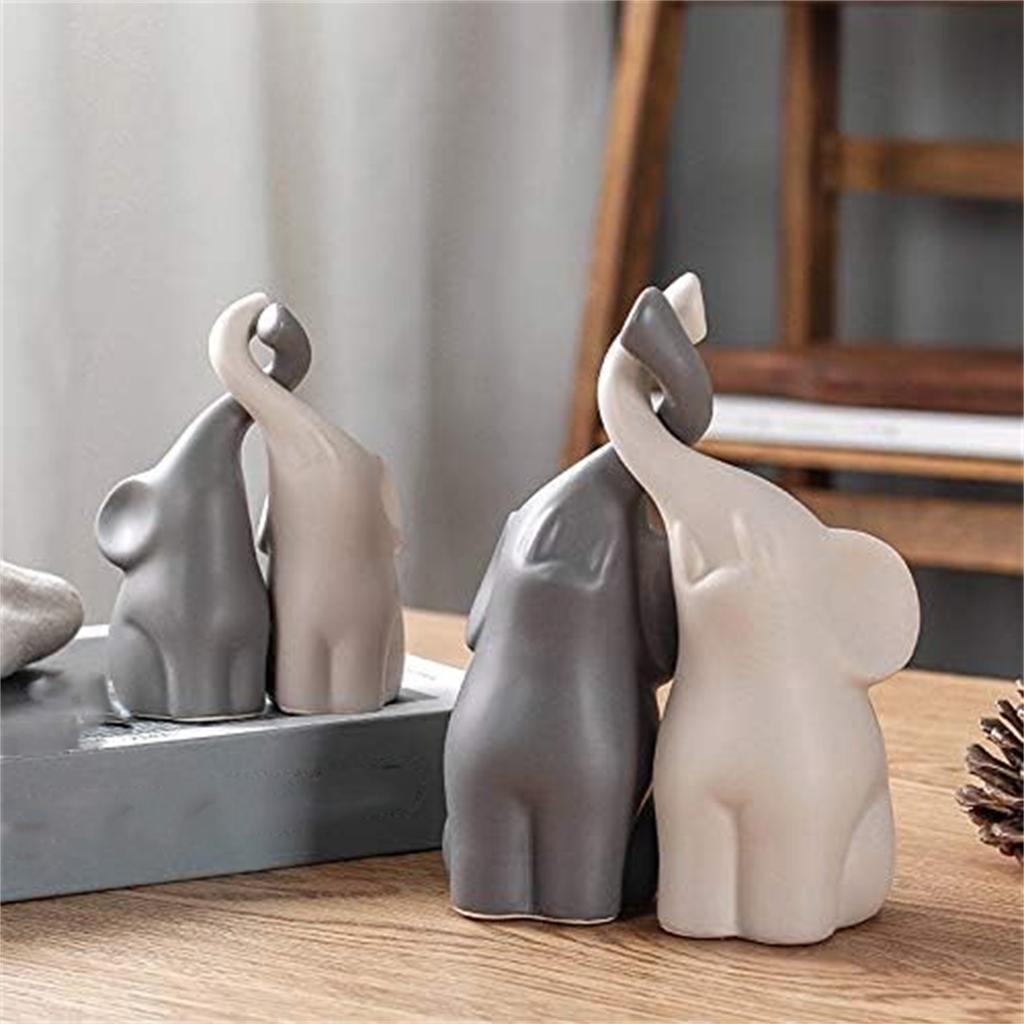 Long Nosed Elephant Silicone Candle Model Animal Gypsum Crystal Drip Resin Decorative Ornament