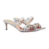 Slim Heel Slide Slippers Women's Silver 695215 B8B00 8106