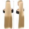 JINKAILI Synthetic 20-40 Inch Extra Long Straight Hair Extension 5 Clips Black Blonde Brown Red High Temperature Fake Hairpiece