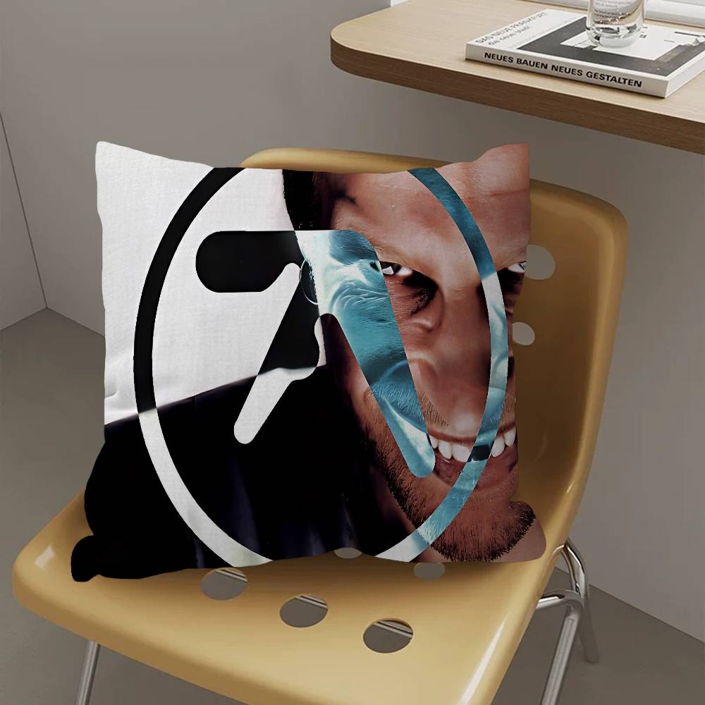 A-Aphex Twin Lucky Dragon Pillow Cover Sofa Cushion Cover Home Room Decoration Children Gift