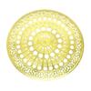 ERGON Maria Rose Window GOLD Energy Card Ancient Sacred Geometry Good Fortune Luck Amulet 8cm Metal Plate
