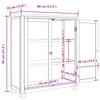 Cabinet with Shelf and Door Brown 80 x 35 x 95 cm Engineered Wood