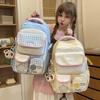 Schoolbag new schoolbag high value dopamine cute female backpack campus middle and high school students large capacity backpack pain bag