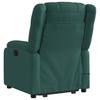 Vidaxl Lift Recliner Massage Chair, Reclining, Dark Green, Fabric
