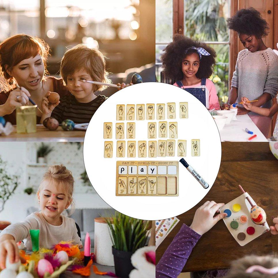 Reusable Wood Sign Language Flashcards B Sign Language Puzzle Desktop Alphabet Puzzle Children Enlightenment Sign Language Puzzle Board Reusable Wood Sign Language Flashcards B Sign Language Puzzle Desktop Alphabet Puzzle Children Enlightenment Sign Language Puzzle Board