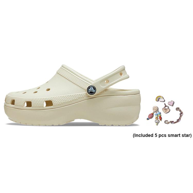 Crocs Classic Platform Clog Bone (Womens) Women Sneakers 206750-2Y2