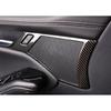 For Mazda 3 Axela 2019-2024 Carbon Fiber Steel Inner Door Handle Horn Frame Trim