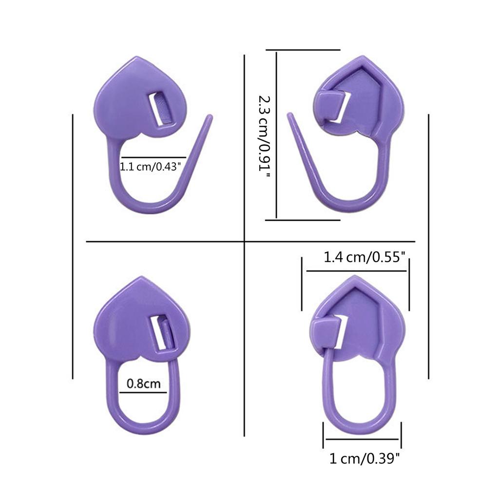 Crochet Locking Markers Knitting Markers Stitching Locking Markers Knitting Needle Clip for Handwork Knitting Stiching