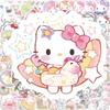 100 Stickers/Bag Cute Hello Kitty Stickers Sealing Sticker Phone Laptop Suitcase Waterproof Decorated Stickers Children Toy Gift