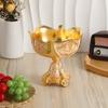 Vintage High Footed Fruit Plate Ornament Dessert Bowl Goblet Ice Cream Bowl Pastry Plate Snack Bowls Dim Sum Dish Candy Tray