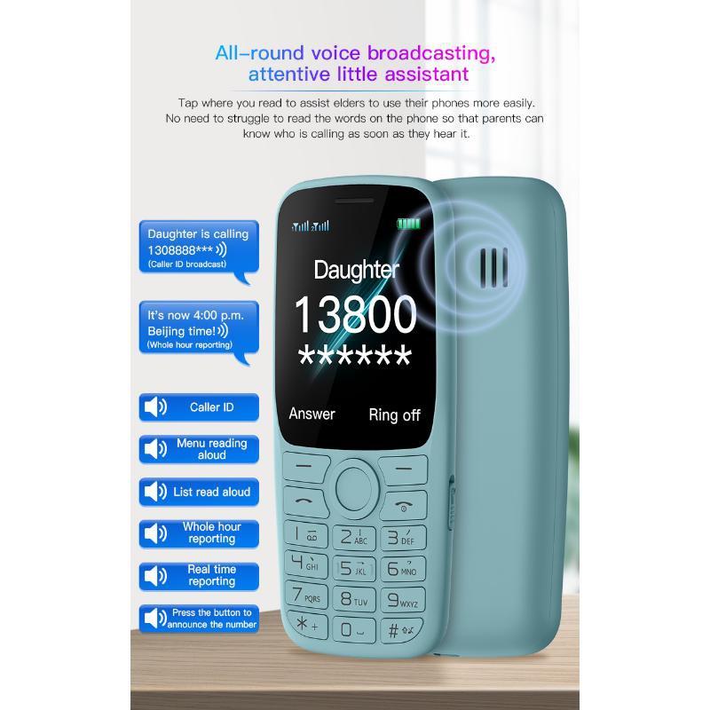 Soyes S10T 2G Mobile Phone 1.77 Inch 800mAh  Strong Light Flashlight HD Call FM Video Dual SIM Elderly Mobile Phone