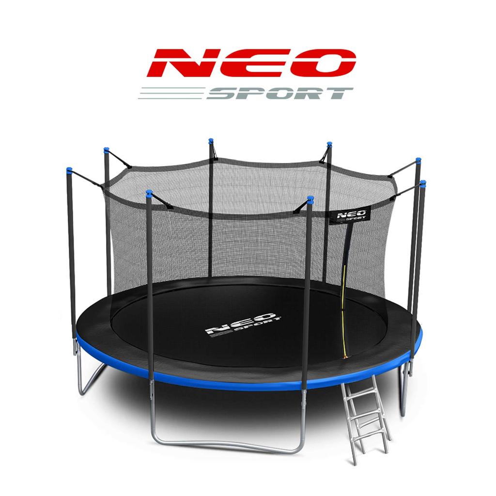 Gartentrampolin 15 Fuß/465 cm mit Innennetz und Leiter Neo-Sport