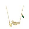 Swarovski Green and Gold-Tone Plated Necklace 5525083