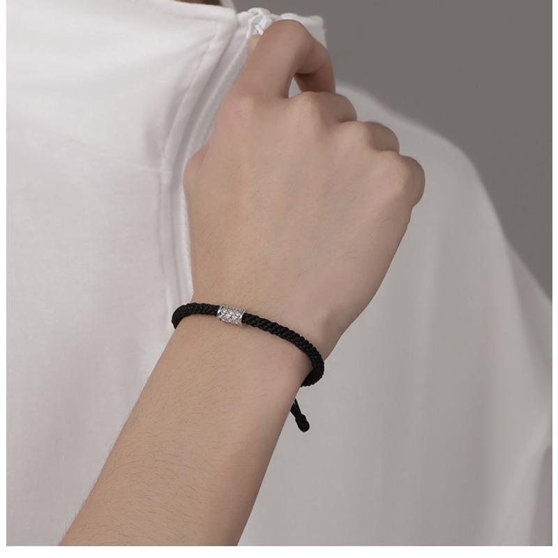 Vintage Minimalist Ins Style Woven Braided Bracelet For Men