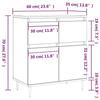 VidaXL Buffet Sonoma gris 60x35x70 cm Bois d'ingénierie 831114