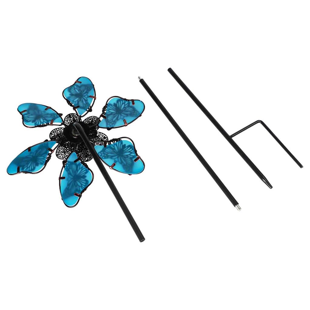 Decorative Butterfly Spinner Night Glow Spinner 1 Piece Butterfly Garden Decor Easy Installation Sturdy Metal Construction