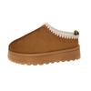 Thick-Soled Snow Boots Women'S Winter Cotton Shoes Casual Short Women'S Boots Thickened One-Pedal Thick-Soled Snow Boots