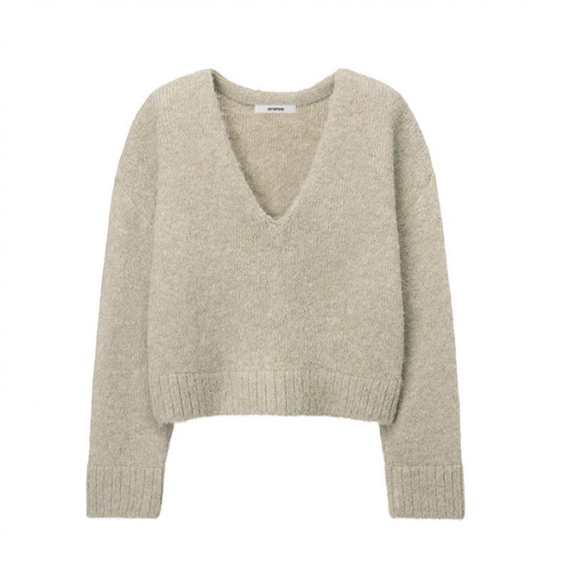 Joy Gryson Cloudy V Neck Knit pulloVer Kk5wp8090 91