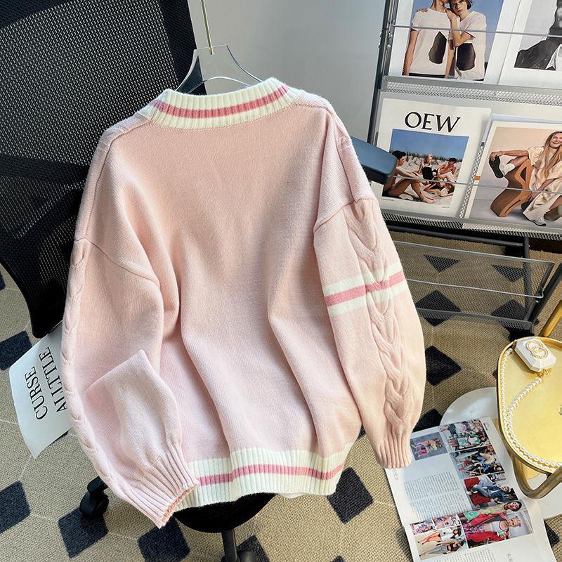 Korean Style Loose Knit Cardigan with Bow Knot - Autumn/Winter 2026