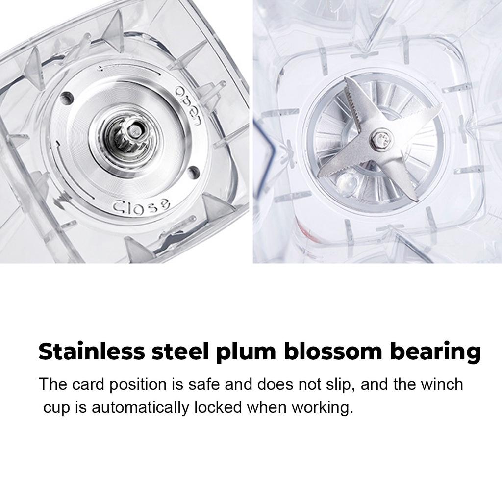 2,5 l 4500 W Eis-Smoothies-Zerkleinerer für die Küche, BPA-frei, professioneller, robuster kommerzieller Timer-Mixer, Mixer, Entsafter, Lebensmittel