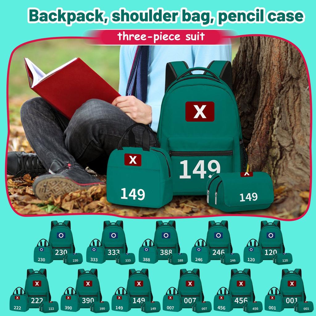 Geantă de umăr casual cu imprimeu de desene animate, rucsacuri de mare capacitate pentru elevi de gimnaziu