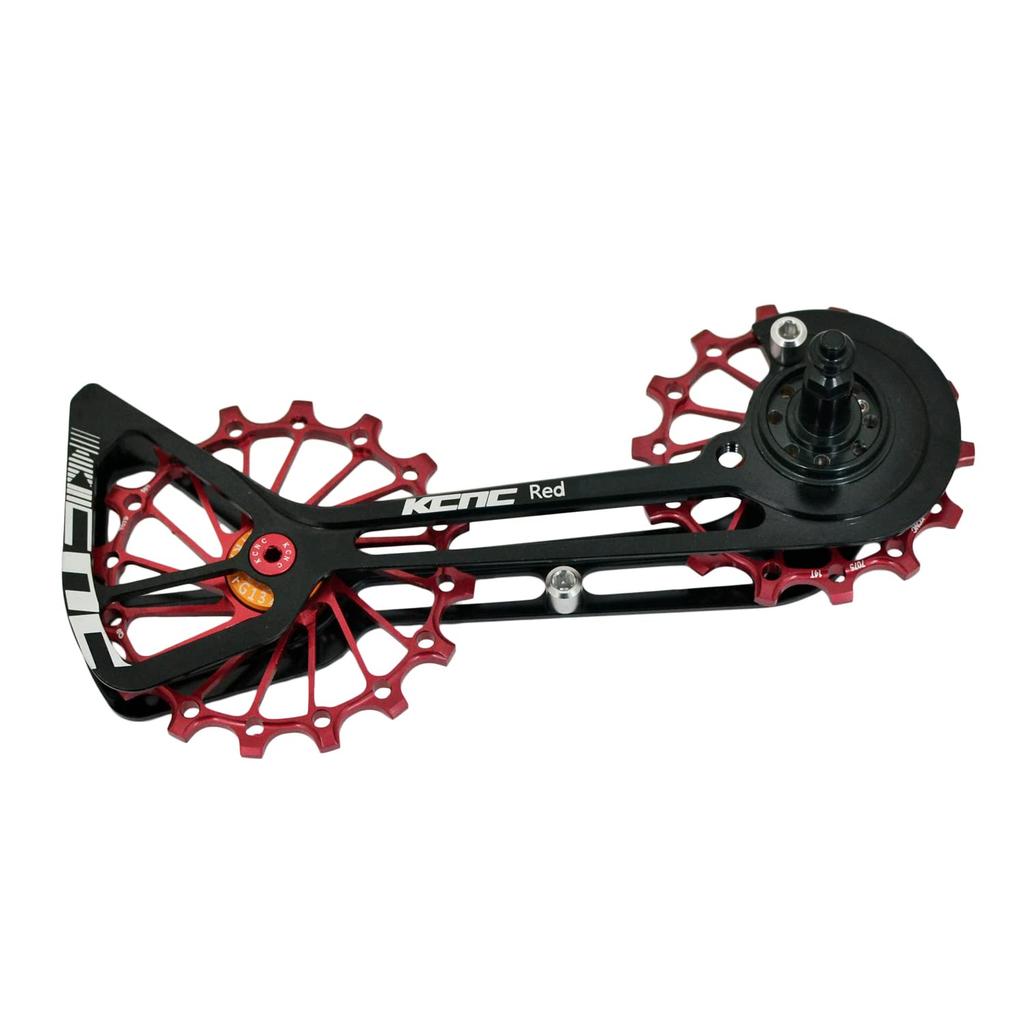 KCNC Road Oversize Pulley Wheel Cage For SRAM Red Force Rival SK2051 Mechanical, Red, KOT39-002R,