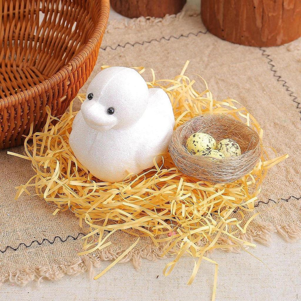 Artificial Duck and Bird Nest Egg DIY Craft Desktop Ornament Multifunctional for Children