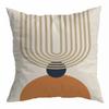 Orange Geometric Pillow Cover Cat Abstract Pillow Home Decoration Cushion Cover