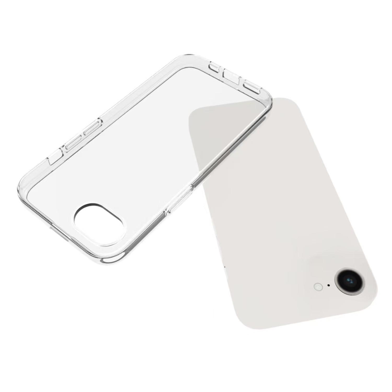 

For iPhone 16e Case Anti-Fingerprint Crystal Clear TPU Phone Cover As Shown A
