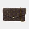 [Pre-Owned] Felicie Pochette Classic Monogram Coated Canvas And Leather Three-In-One Chain Bag - Good #F0Q87B