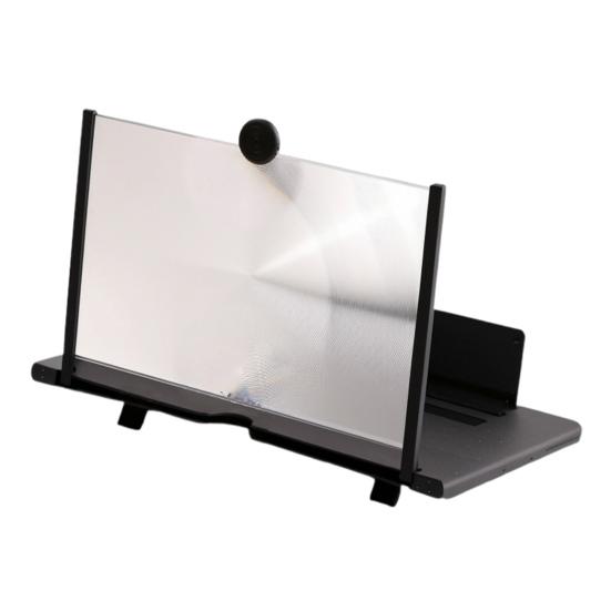 

Увеличитель экрана мобильного телефона 3D Высокое разрешение Увеличительное проекционное устройство для фильмов Видео Игр чёрный