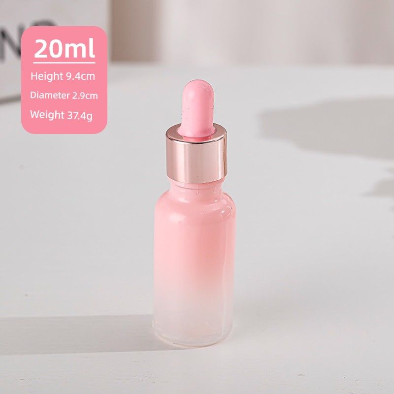 30ml Dropper Essential Oil Bottle Portable Dispensing Cosmetic Bottle 20ml Empty Glass Bottle Skin Care Products Essence Bottle