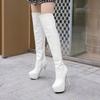 Damer PU Høye Hæler Over-kne Støvletter Dame Egendefinert Høst Vinter Plattform Lårhøye Støvletter Sexy Damer Dansesko WSH5016
