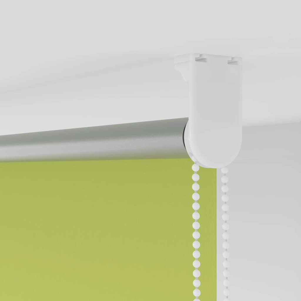 Blackout Roller Blind Green 125 x 150 cm Fabric Width 121.6 cm Polyester