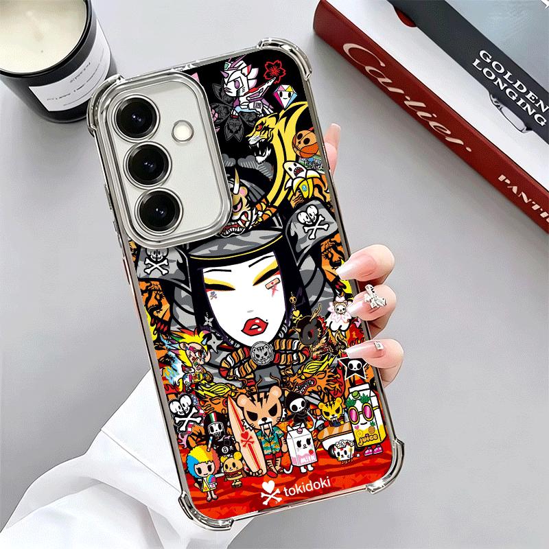 Japan T-Tokidokis Art Soft Phone Case For Samsung A17 A27 A07 A37 A57 A16 A56 A15 A55 A14 A54 A13 A53 A26 A36 A25 A35 A24 A34 A2
