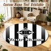 Round Rug Custom NameBorussia Mönchengladbach Pattern Non Slip Carpet Home Floor Decor