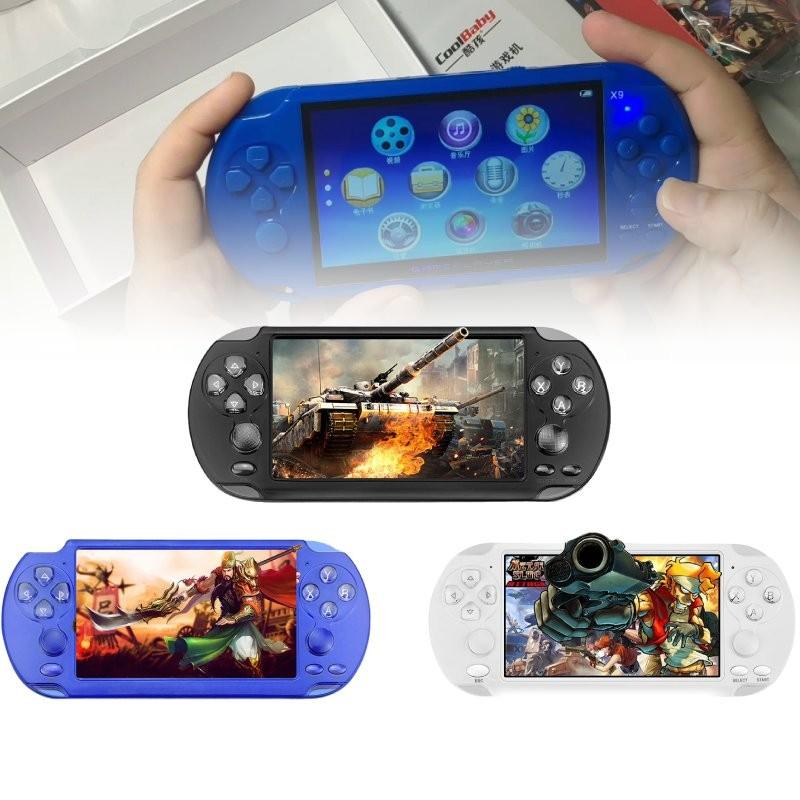 Nostalgic 5.1 Inch Dual Joystick X9-s Handheld Game Console With 128 Bit Rpg Games