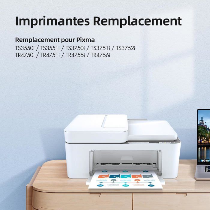 Cartouche d'encre remanufacturée - EDILIQ - PG-575XL CL-576XL - Noir et couleur - 400 pages noir - 300 pages couleur