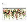 Adesivo statico floreale colorato bifacciale, adesivo con fiori impermeabili, adesivi primaverili per finestre in vetro, porte, casa, ufficio