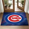 Chicago Cubs Design Crystal Velvet Rug Soft Decorative Mat for Bedroom Entrance