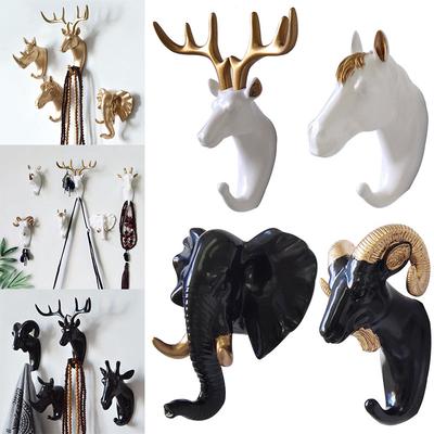 Animal Hooks Creative Seamless Decorative Hook American High Quality Popular 1PC Strong Keys Hanger Wall Holder Sticking Hook  Accessories
