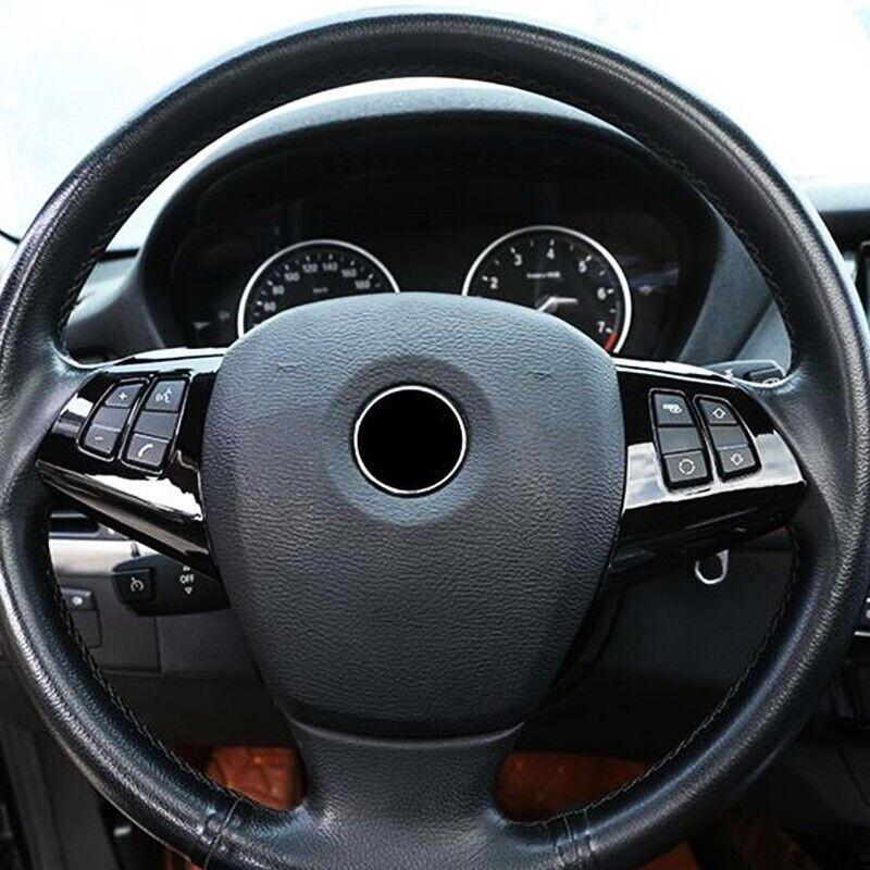 Car Interior Steering Wheel Button Cover Trim Fit For 2008-2013 BMW X5 X6 E70