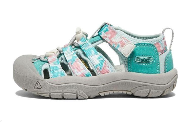 Keen Newport H2 Abrasion Resistant Breathable Low top Kids Outdoor Shoes Camouflage Pattern Pink Kids 1026276 38