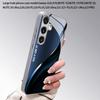 Blue Tone Curved Pattern 2D Phone Case for Samsung S26 S25 S24 S23 S22 S21 S20 A56 A36 A16  Electroplated Glass Protective Cover