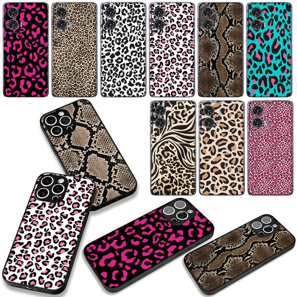 Phone Cover for Xiaomi Redmi 15C 15 A4 A5 9A 9T 10A 10C 9C NFC Note 11 9 10 Pro 8TCase Snake Cow Print Leopard Casing