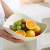 Japanese Style White Plastic Fruit & Snack Plate