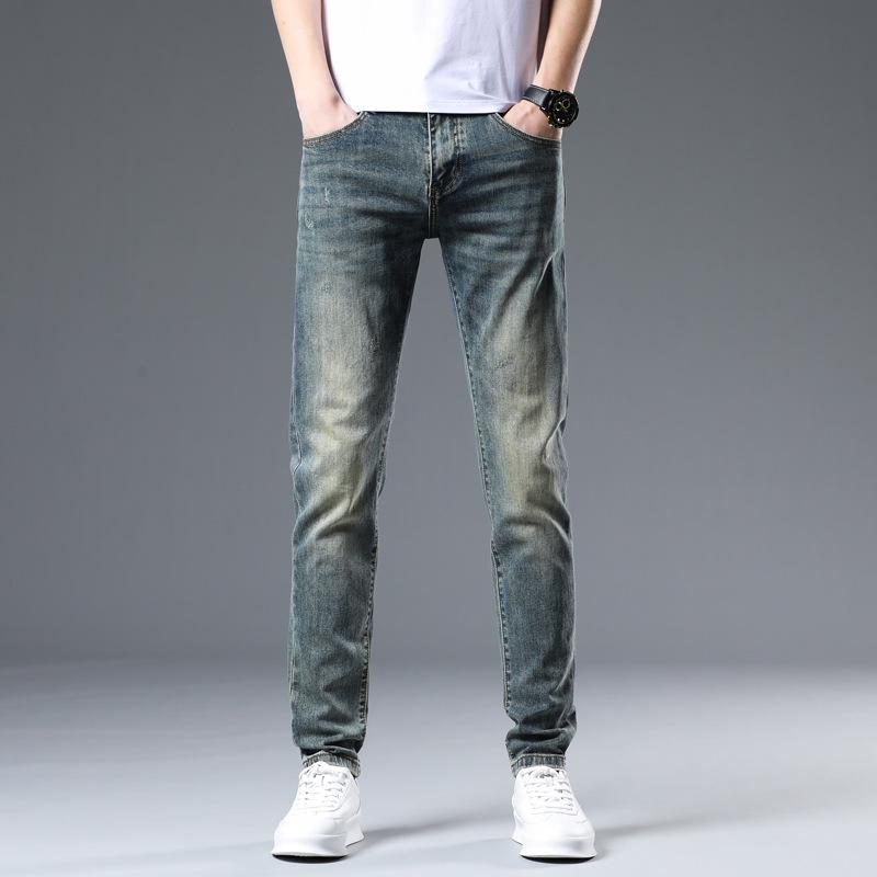 

New Summer Jeans Slim Nine-point Stretch Casual Long Pants for Men 28