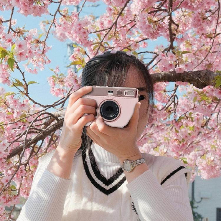 Stylish Lightweight Crossbody Bag For Mini EVO Cameras Shockproof Padding Adjustable Shoulder Strap Retro Design