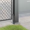 vidaXL Pfostenträger Quadrat 4 Stk. 91x91 mm Pulverbeschichteter Stahl
