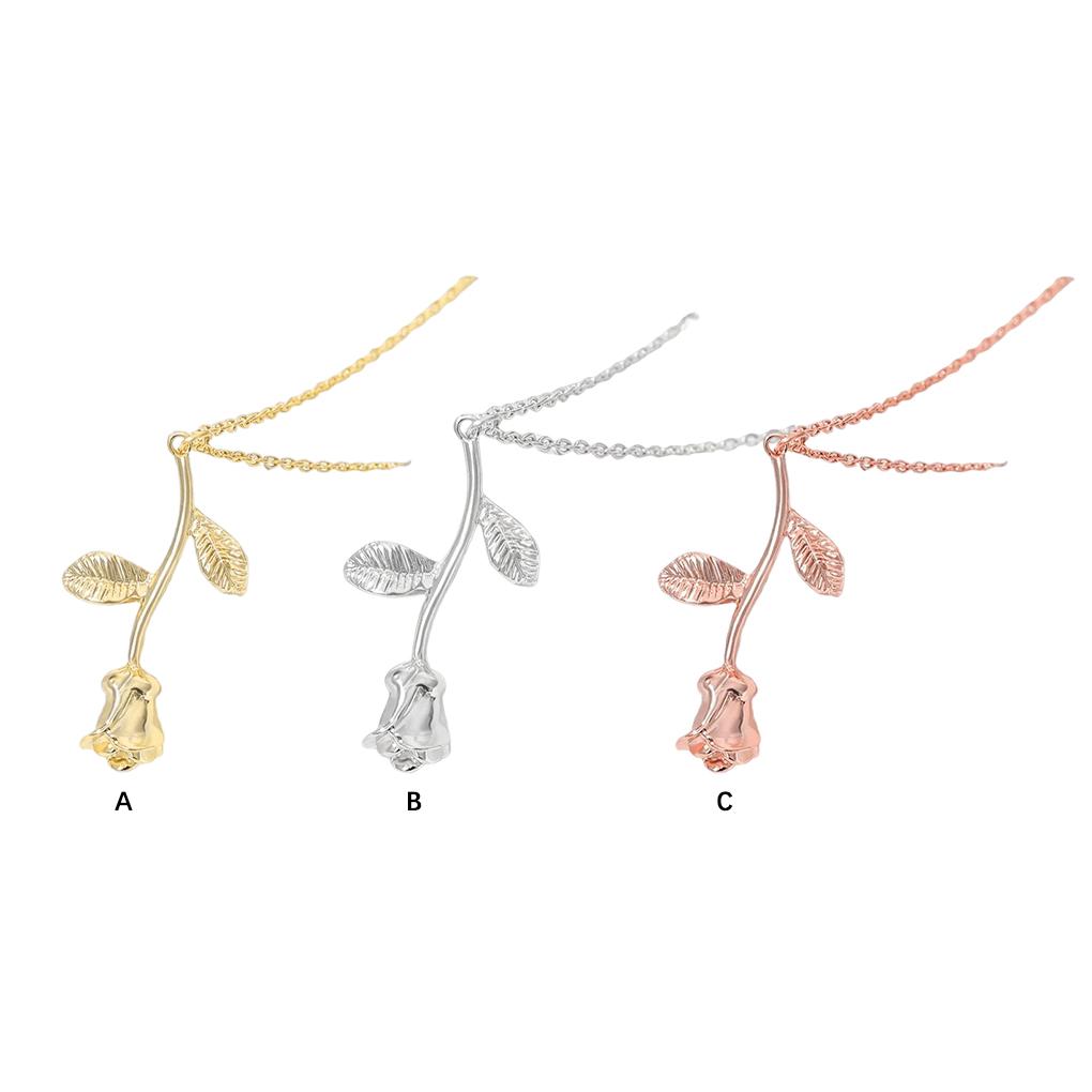 Necklace Flower Attractive Charming Skin-Friendly Pendant Exquisitely Polished Clothing Accessories Delicate Fashion